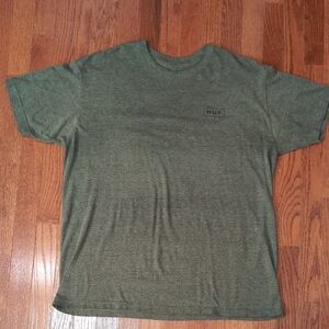 HUF Men's Box Logo T-Shirt Size XL Green